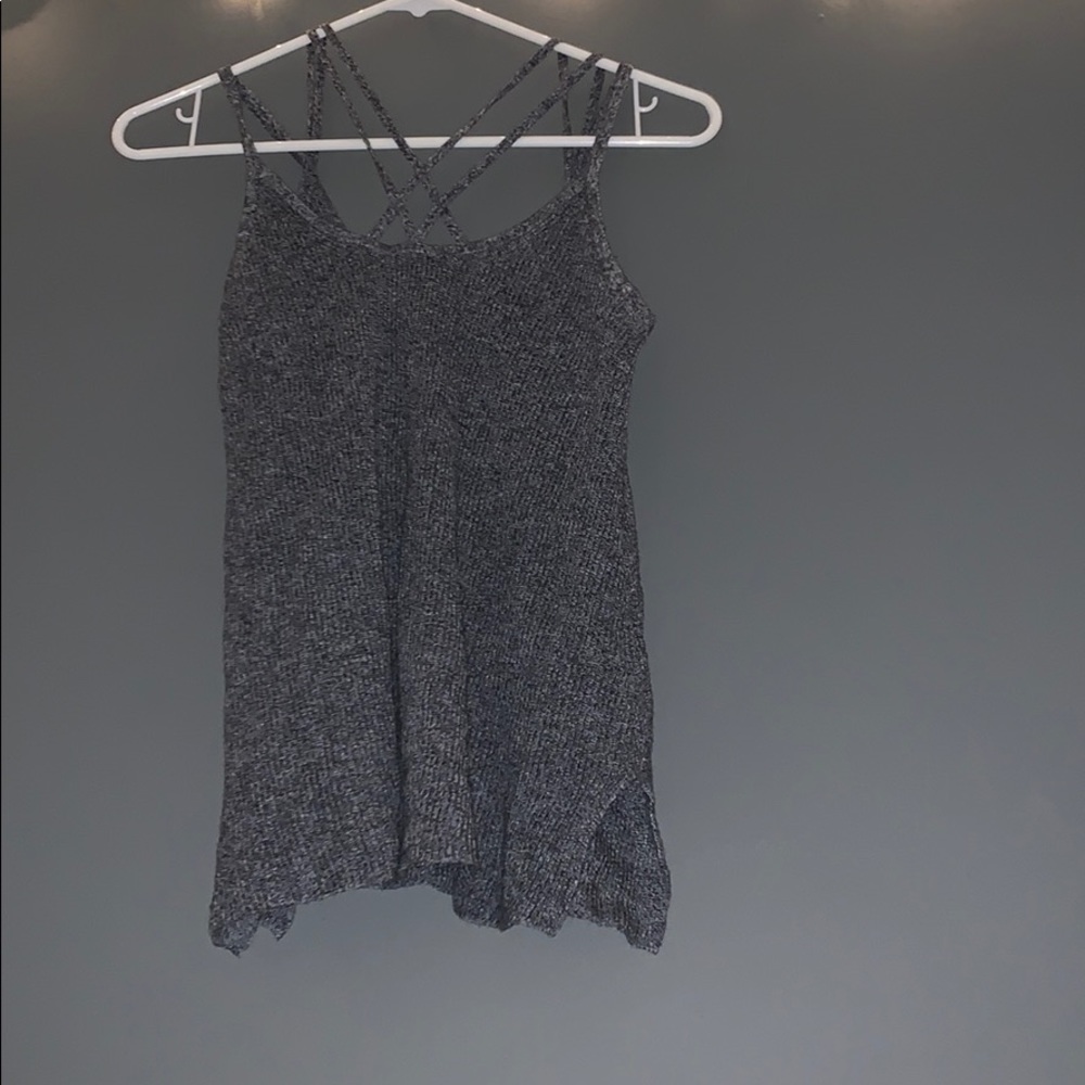 Gray strappy shirt from American eagle